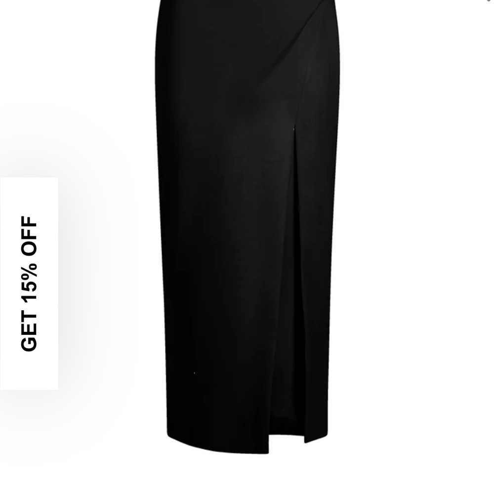 Likely Black Maxi Pencil Dress with Slit for Cocktail